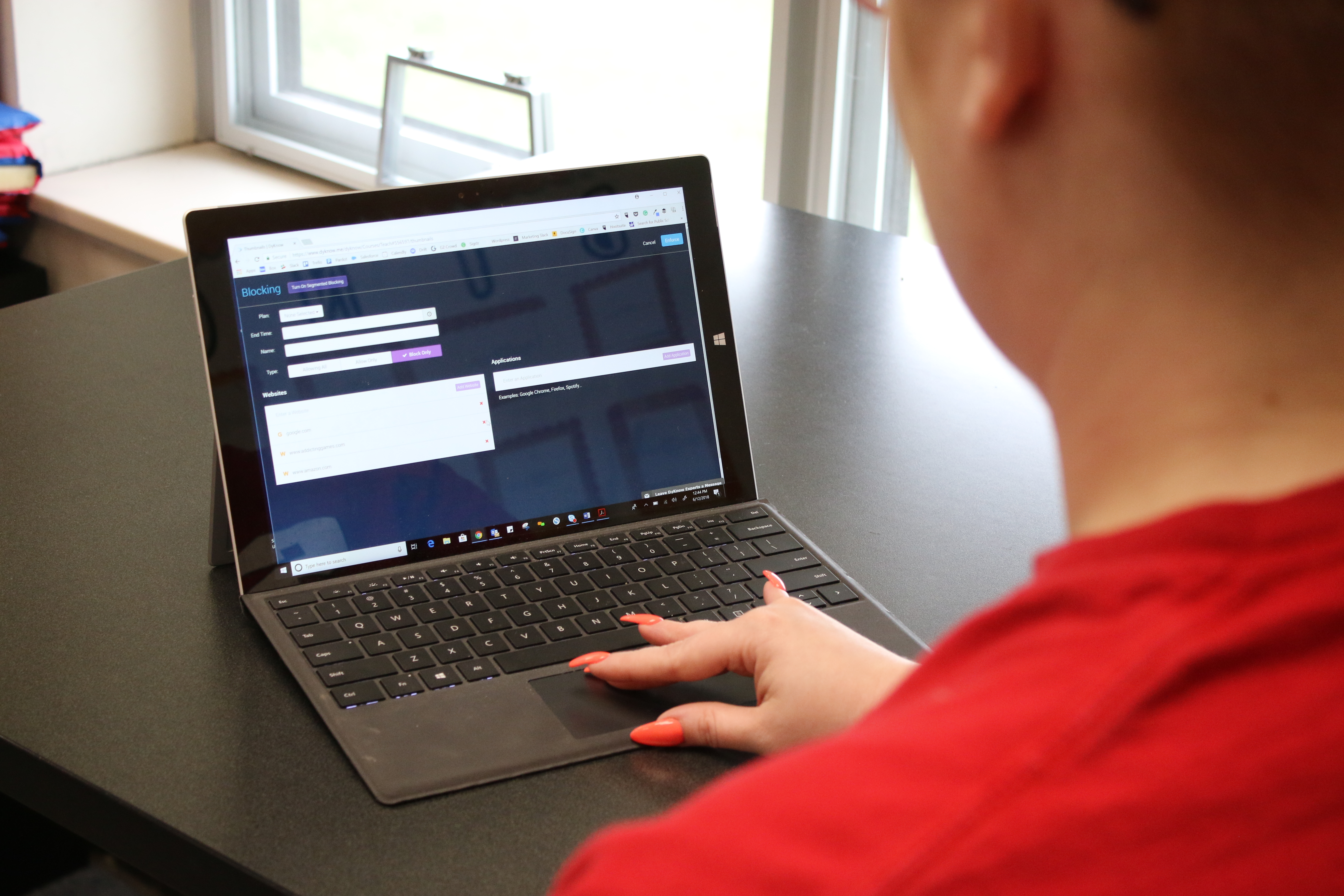 Blocking plan keep students on task
