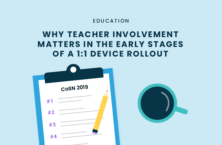 teacher involvement matters in early stages of 1:1 student device program rollout
