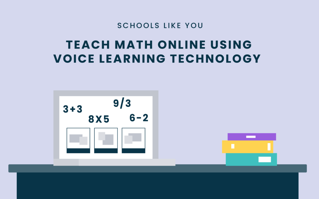 Teach math online voice learning technology