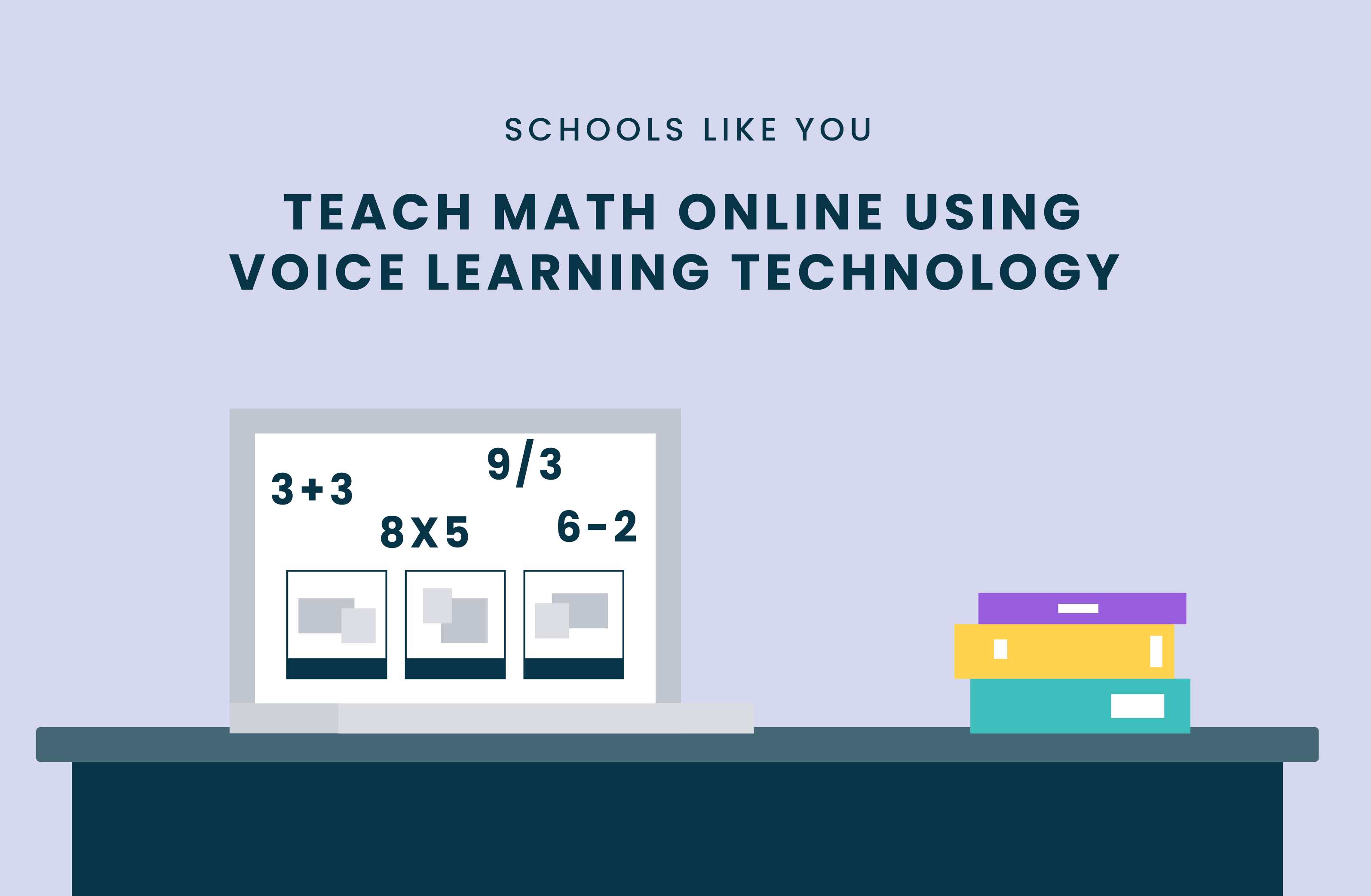 Teach math online voice learning technology